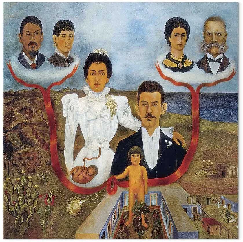Artgeist Paveikslas - Frida Kahlo – My Grandparents, My Parents and I