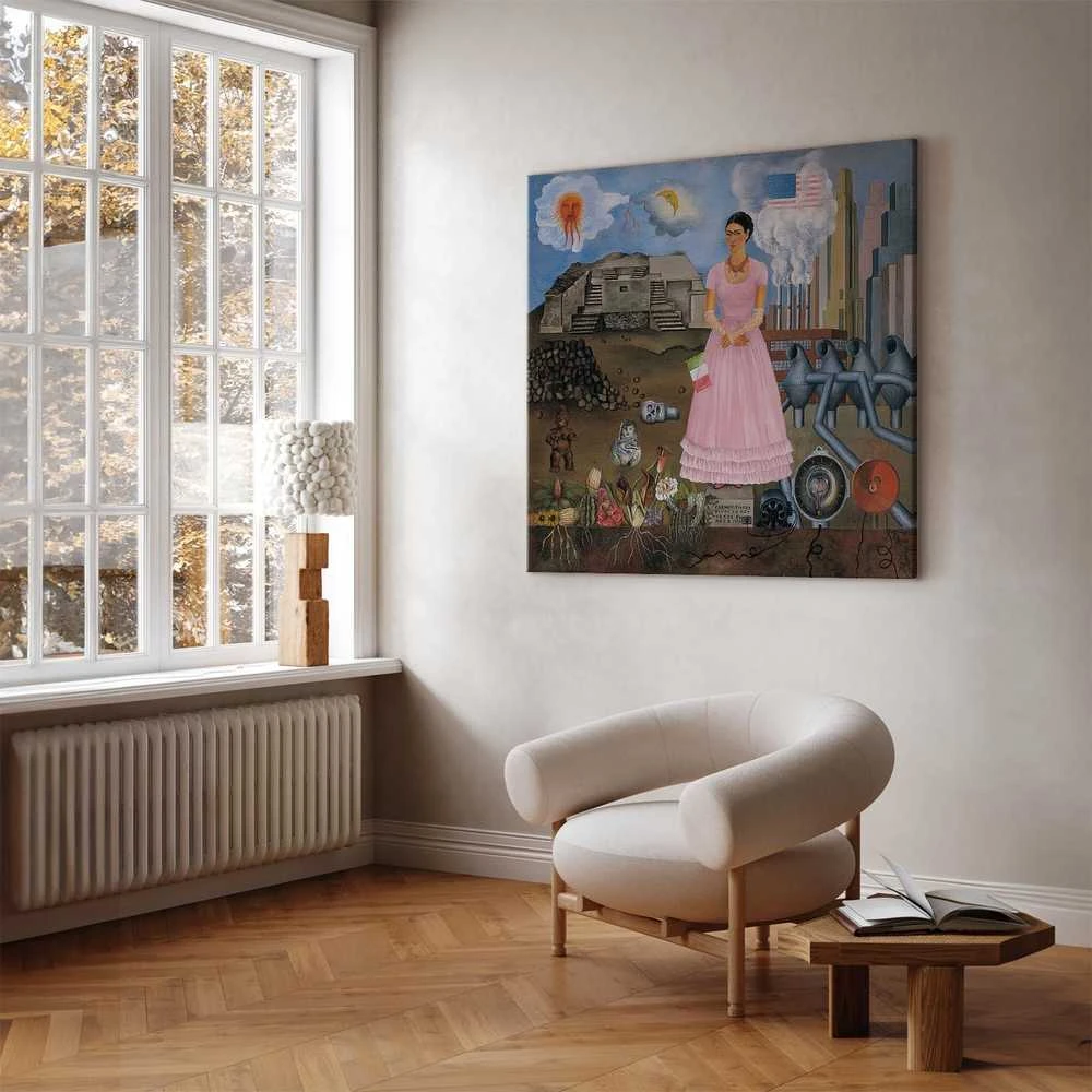 Artgeist Paveikslas - Frida Kahlo – Self-Portrait on the Borderline Between Mexico and the United States