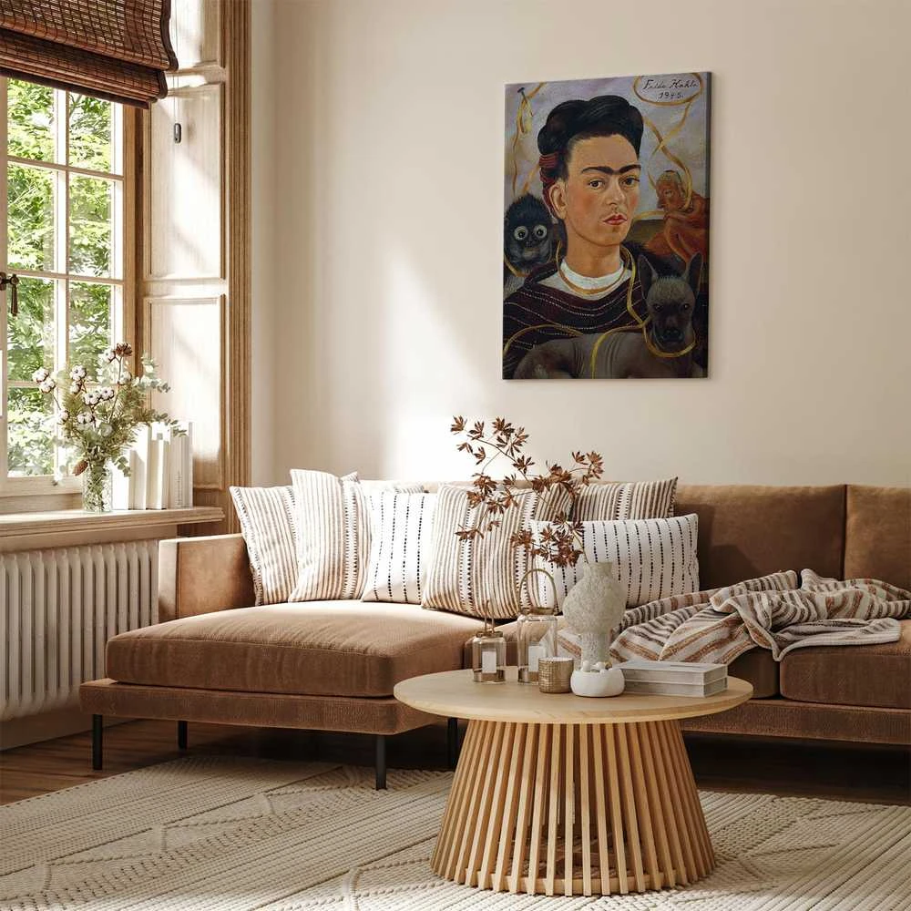 Artgeist Paveikslas - Frida Kahlo – Self-Portrait with Changuito