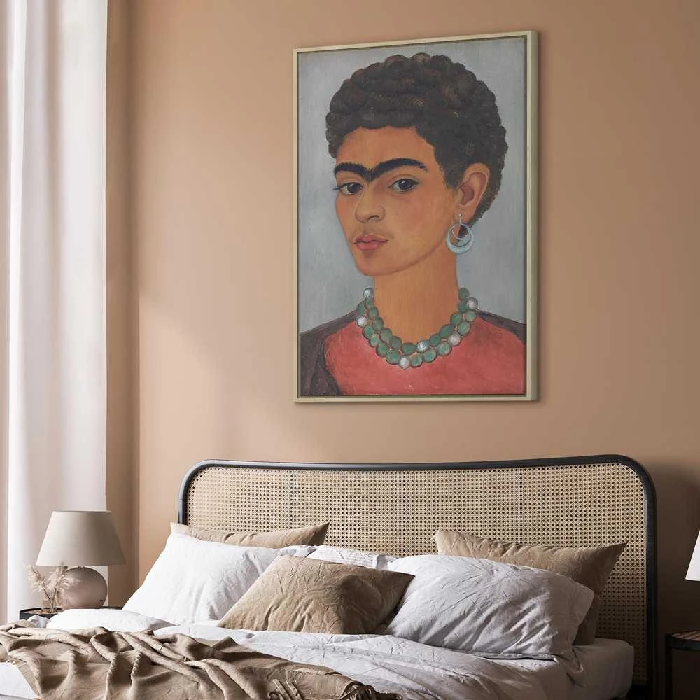 Artgeist Paveikslas - Frida Kahlo – Self-Portrait with Skirtas garbanotiems plaukams Hair