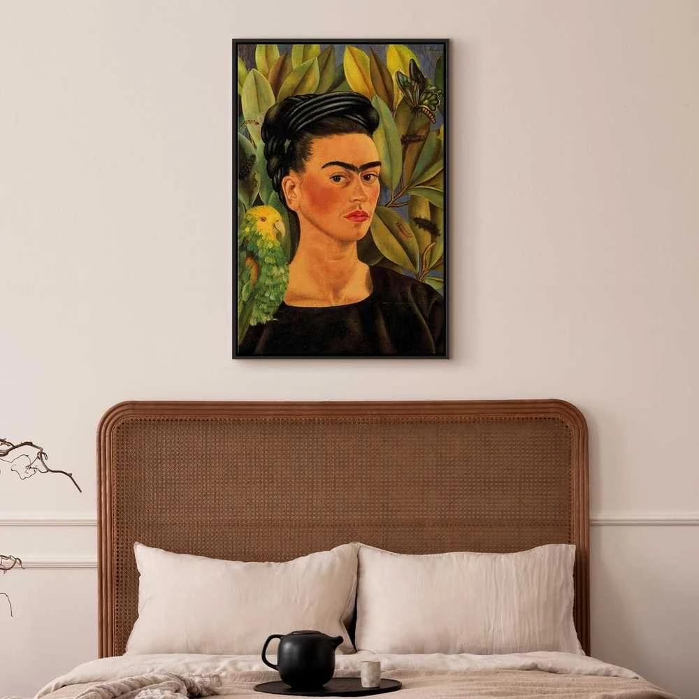 Artgeist Paveikslas - Frida Kahlo – Self-Portrait with Bonito