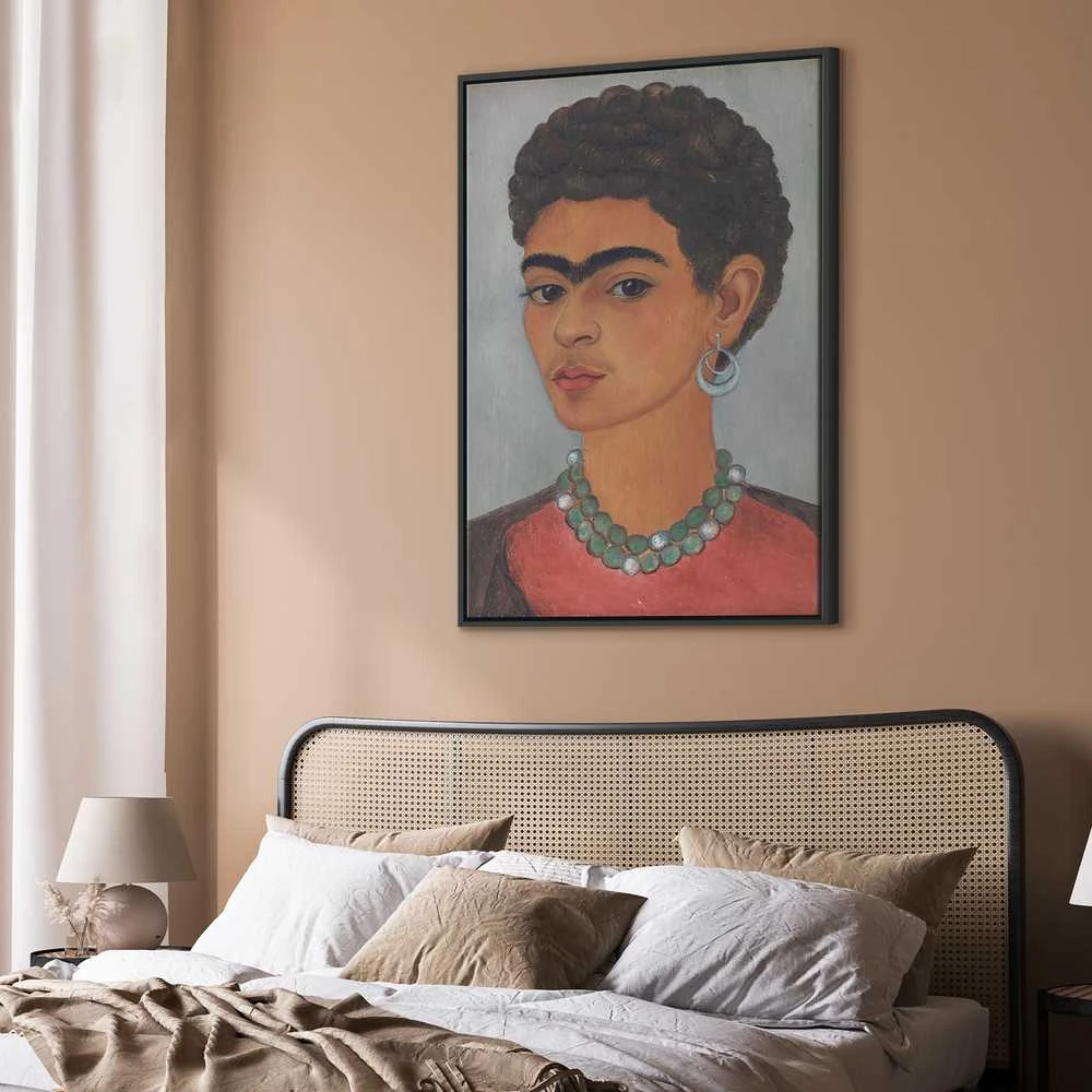 Artgeist Paveikslas - Frida Kahlo – Self-Portrait with Skirtas garbanotiems plaukams Hair