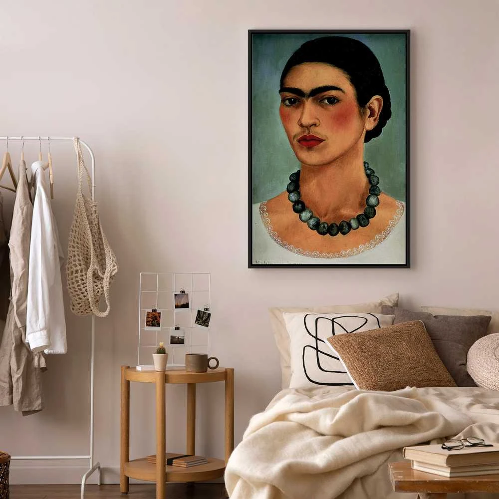 Artgeist Paveikslas - Frida Kahlo – Self-Portrait with Beaded Necklace