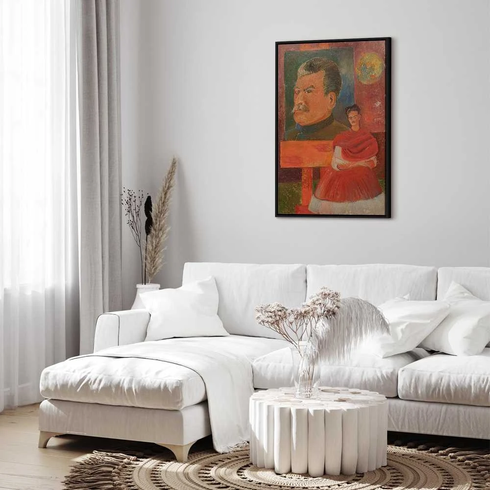 Artgeist Paveikslas - Frida Kahlo – Self-Portrait with Stalin