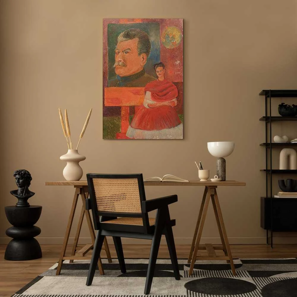 Artgeist Paveikslas - Frida Kahlo – Self-Portrait with Stalin