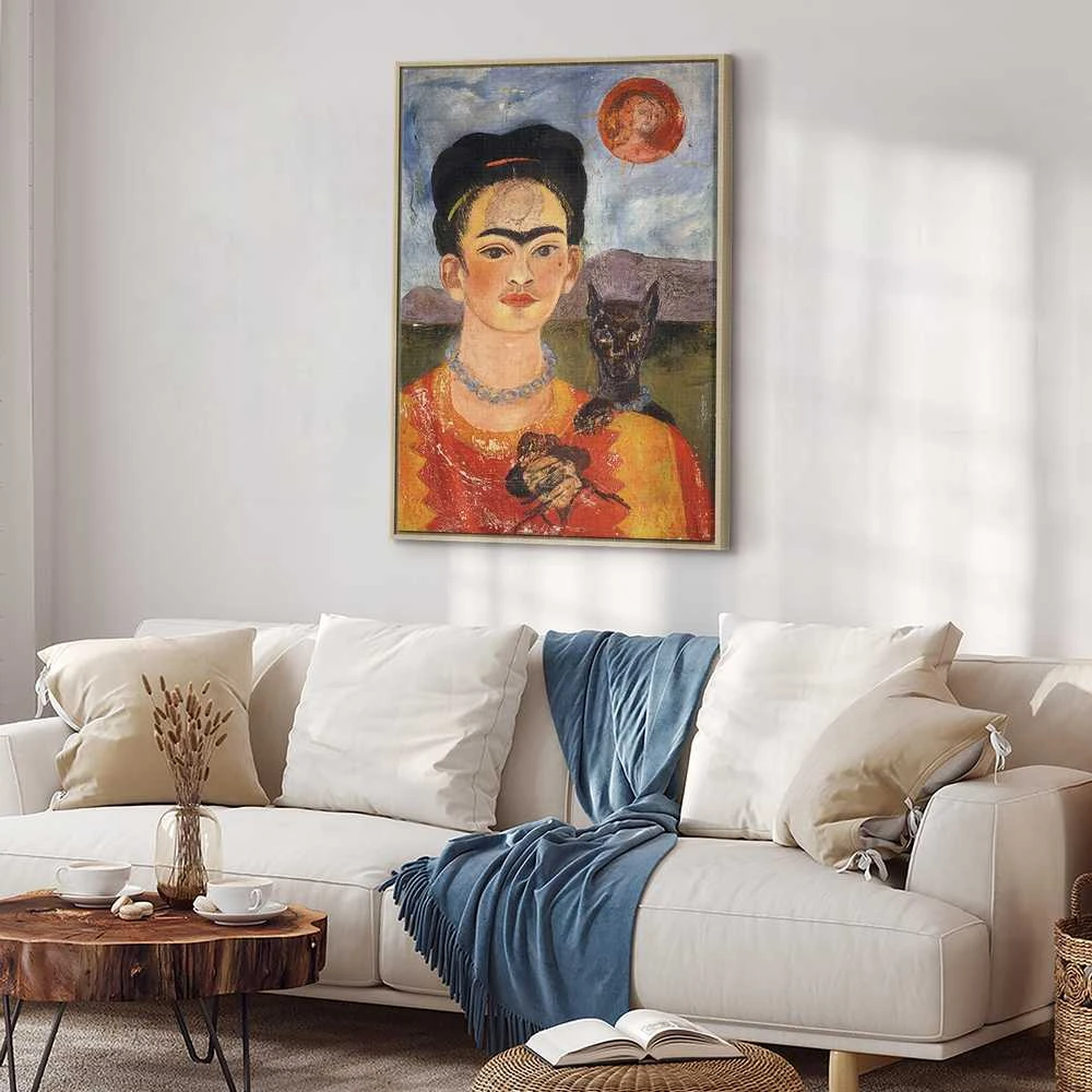 Artgeist Paveikslas - Frida Kahlo – Self-Portrait with Diego on My Breast