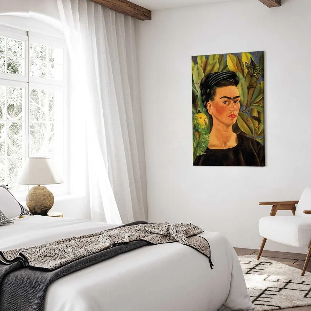 Artgeist Paveikslas - Frida Kahlo – Self-Portrait with Bonito