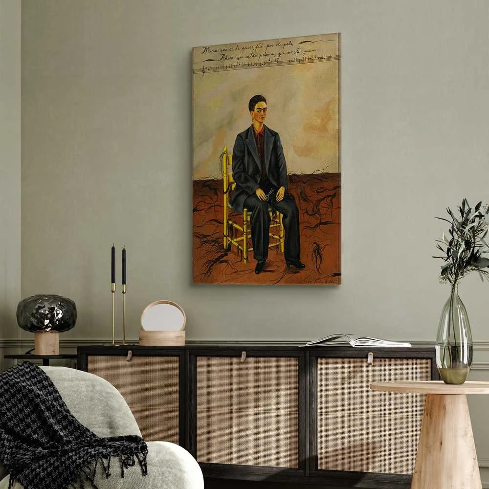 Artgeist Paveikslas - Frida Kahlo – Self-Portrait with Cropped Hair