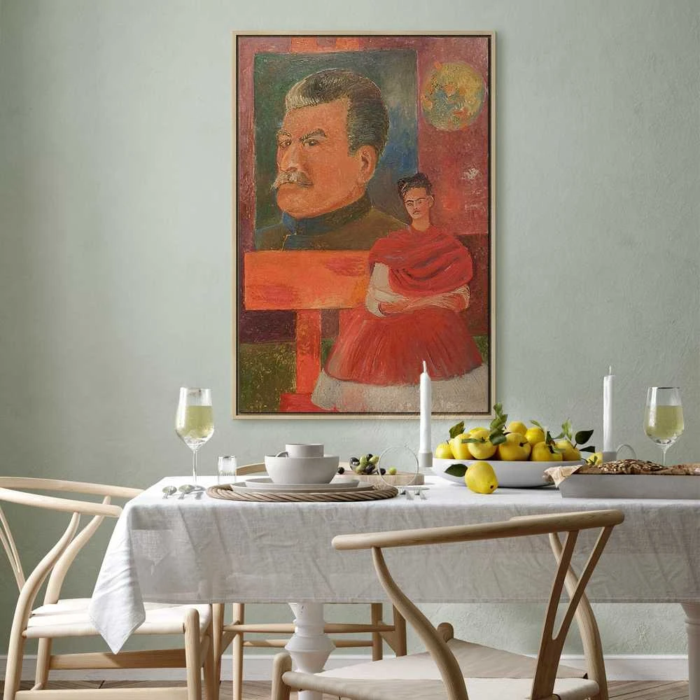 Artgeist Paveikslas - Frida Kahlo – Self-Portrait with Stalin