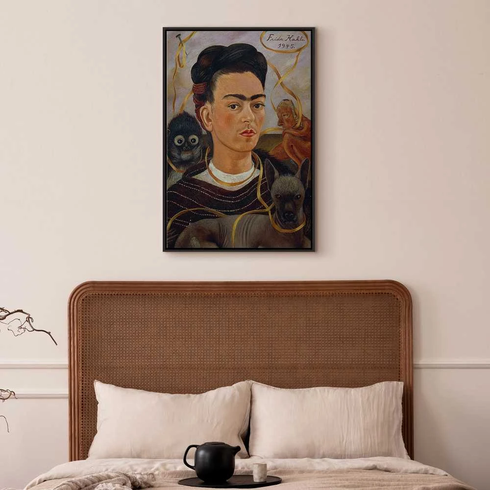 Artgeist Paveikslas - Frida Kahlo – Self-Portrait with Changuito