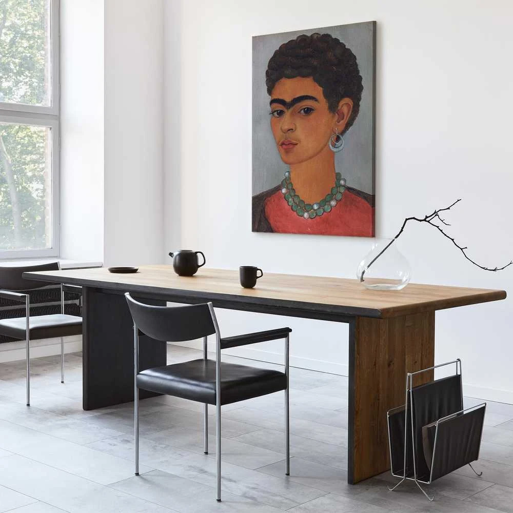 Artgeist Paveikslas - Frida Kahlo – Self-Portrait with Skirtas garbanotiems plaukams Hair