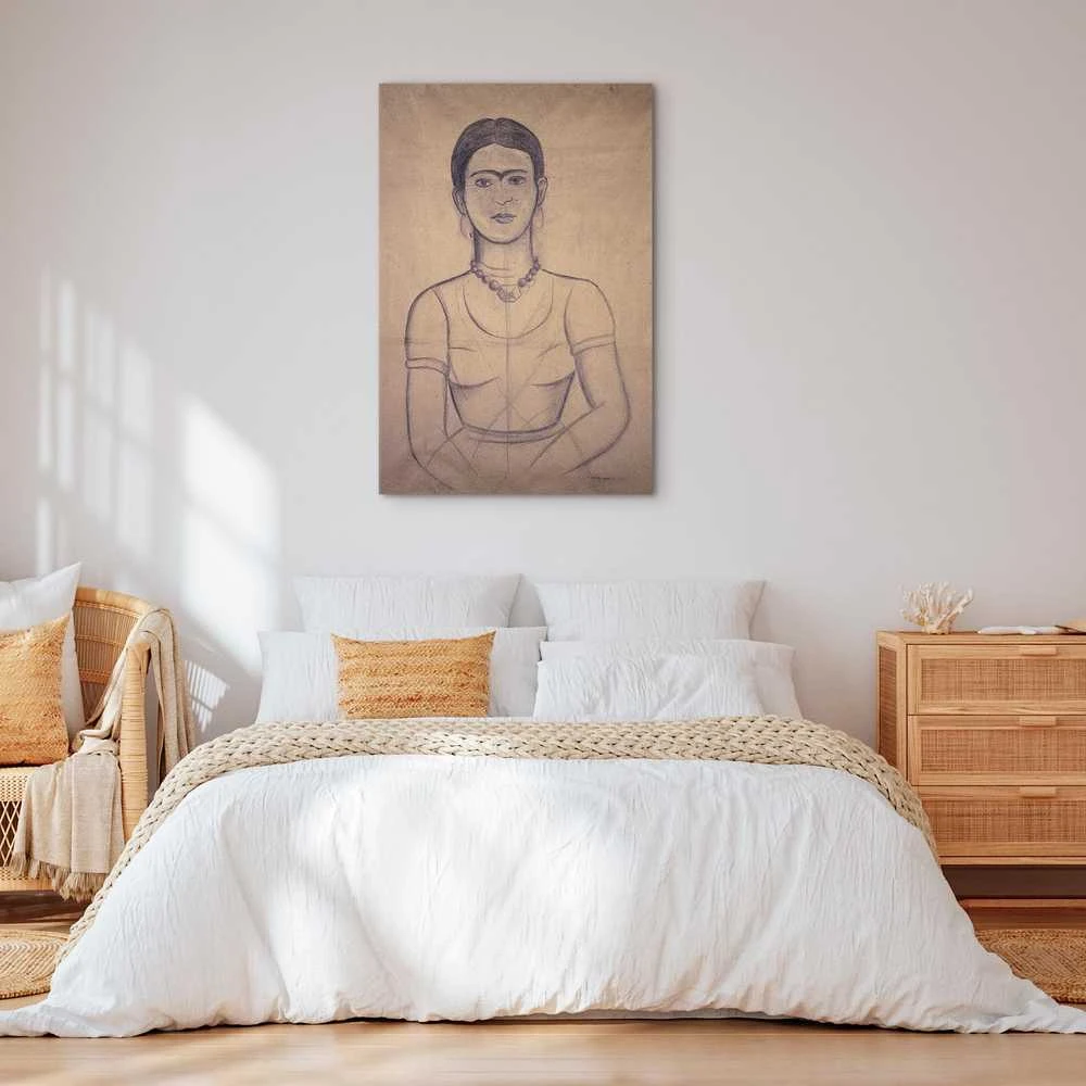 Artgeist Paveikslas - Frida Kahlo – Self-Portrait, 1929 (charcoal drawing)
