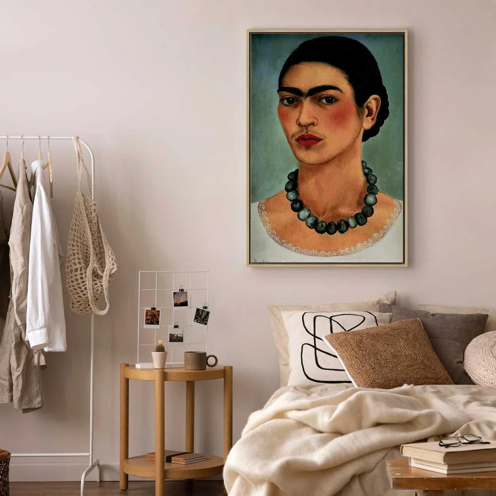 Artgeist Paveikslas - Frida Kahlo – Self-Portrait with Beaded Necklace