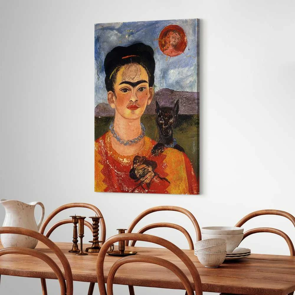 Artgeist Paveikslas - Frida Kahlo – Self-Portrait with Diego on My Breast