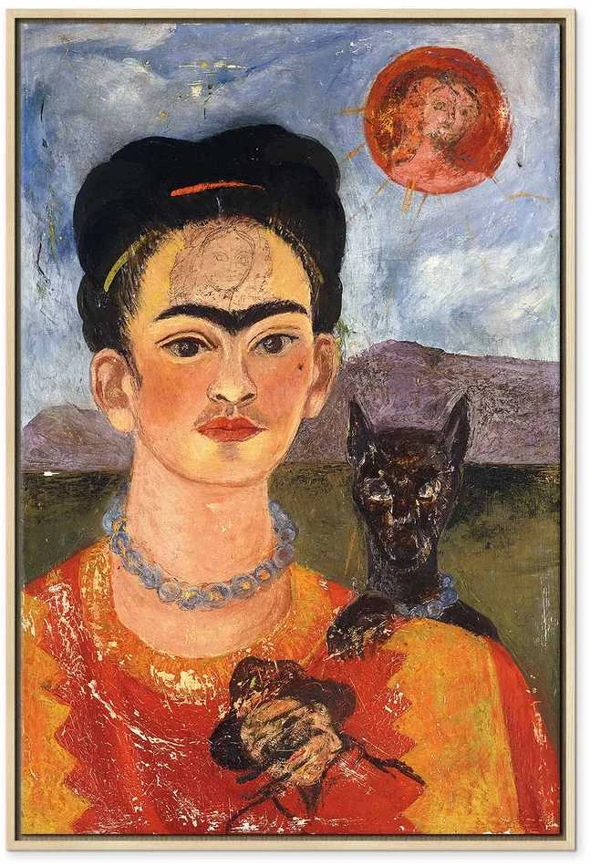 Artgeist Paveikslas - Frida Kahlo – Self-Portrait with Diego on My Breast