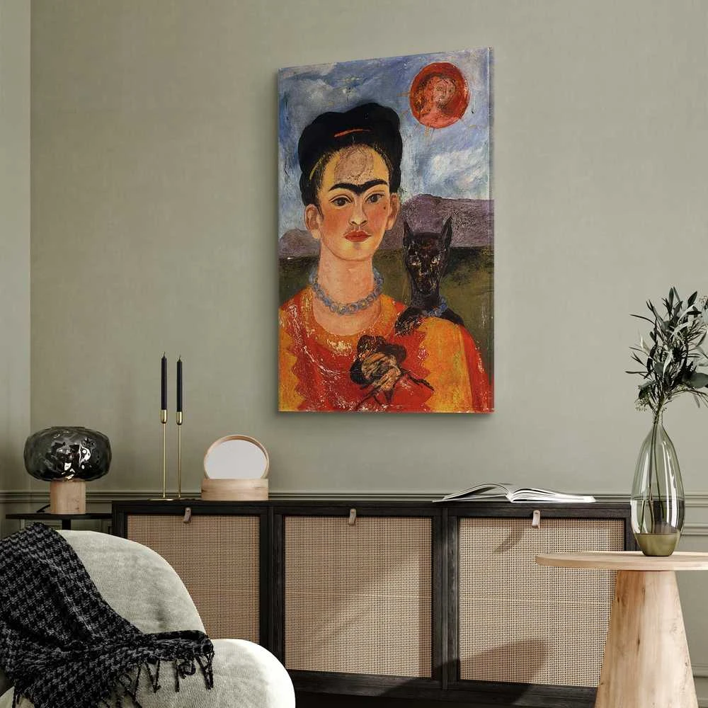 Artgeist Paveikslas - Frida Kahlo – Self-Portrait with Diego on My Breast