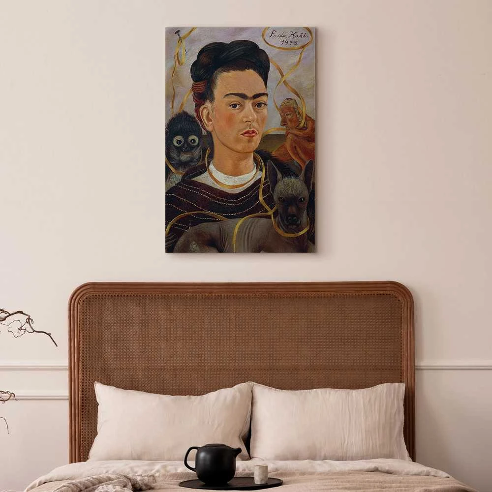 Artgeist Paveikslas - Frida Kahlo – Self-Portrait with Changuito