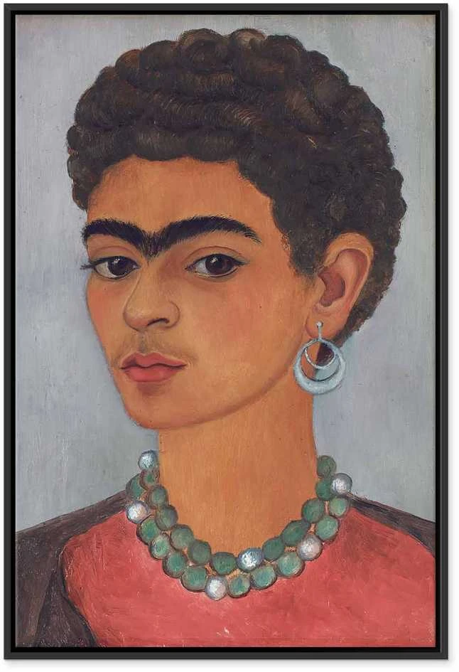 Artgeist Paveikslas - Frida Kahlo – Self-Portrait with Skirtas garbanotiems plaukams Hair