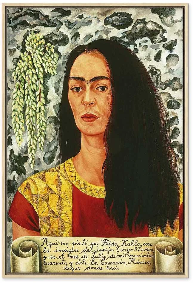 Artgeist Paveikslas - Frida Kahlo – Self-Portrait with Loose Hair
