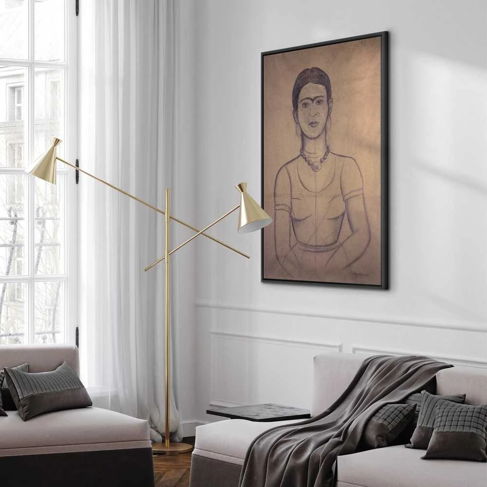 Artgeist Paveikslas - Frida Kahlo – Self-Portrait, 1929 (charcoal drawing)