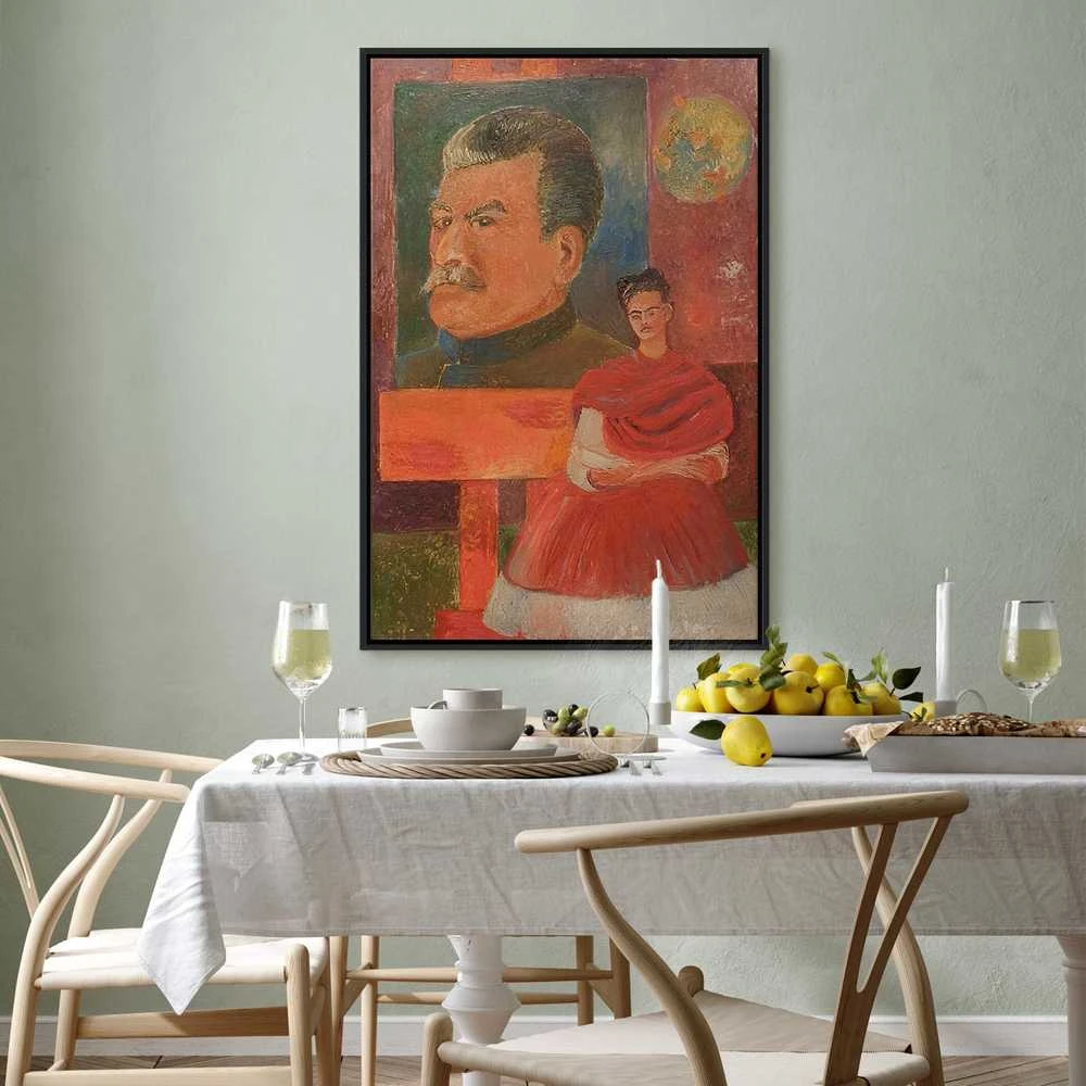 Artgeist Paveikslas - Frida Kahlo – Self-Portrait with Stalin