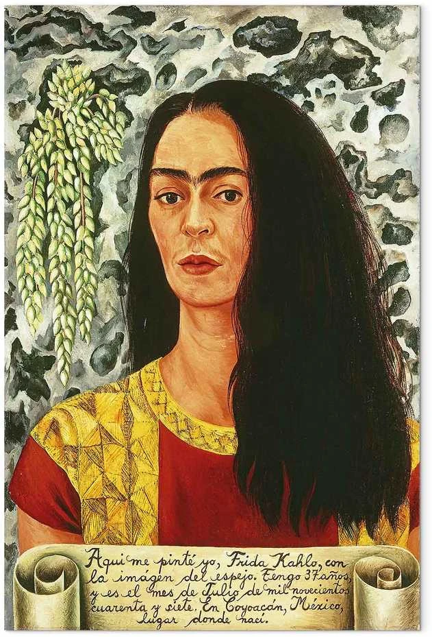 Artgeist Paveikslas - Frida Kahlo – Self-Portrait with Loose Hair