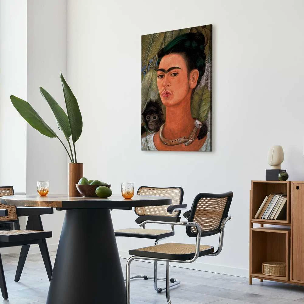 Artgeist Paveikslas - Frida Kahlo – Self-Portrait with Monkey