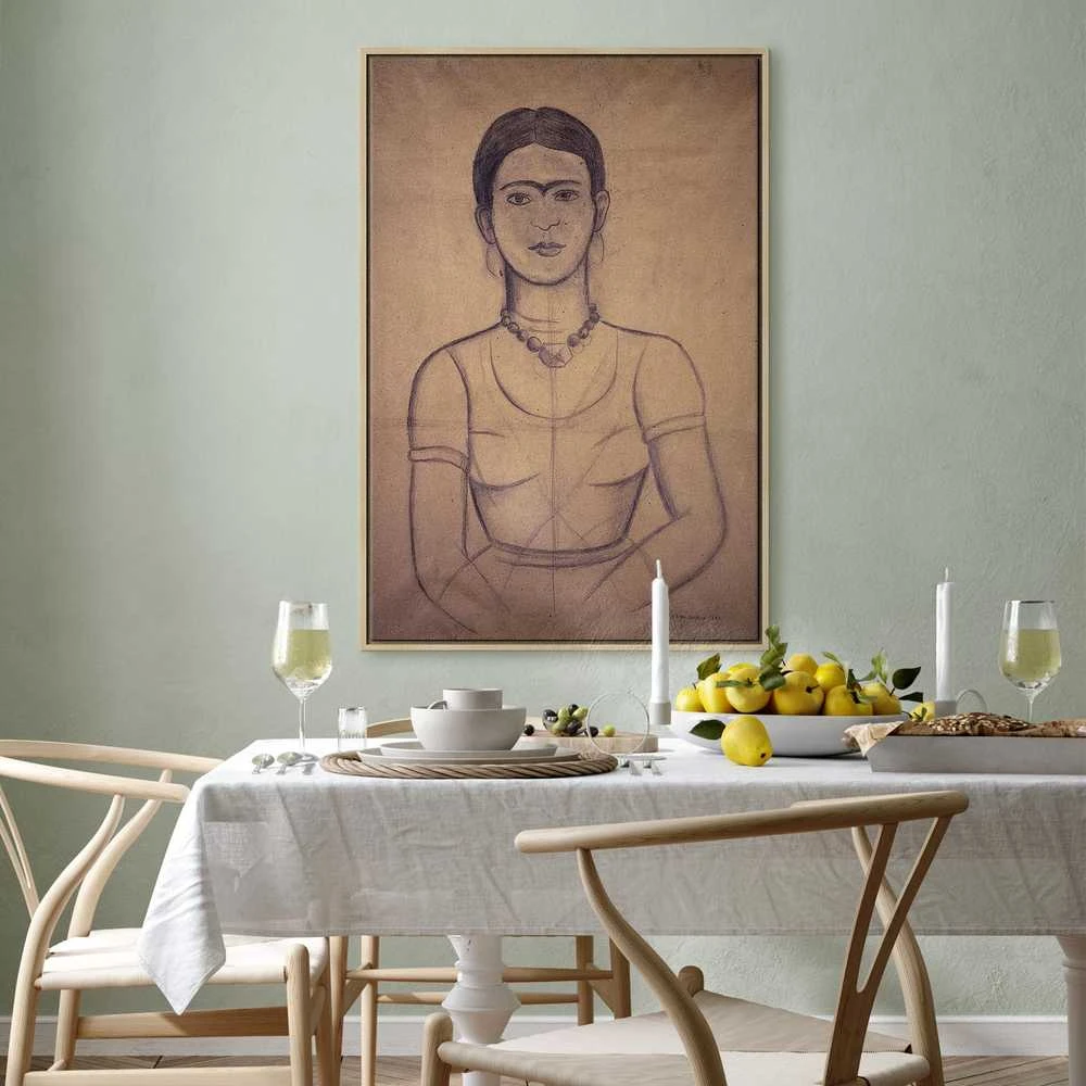 Artgeist Paveikslas - Frida Kahlo – Self-Portrait, 1929 (charcoal drawing)