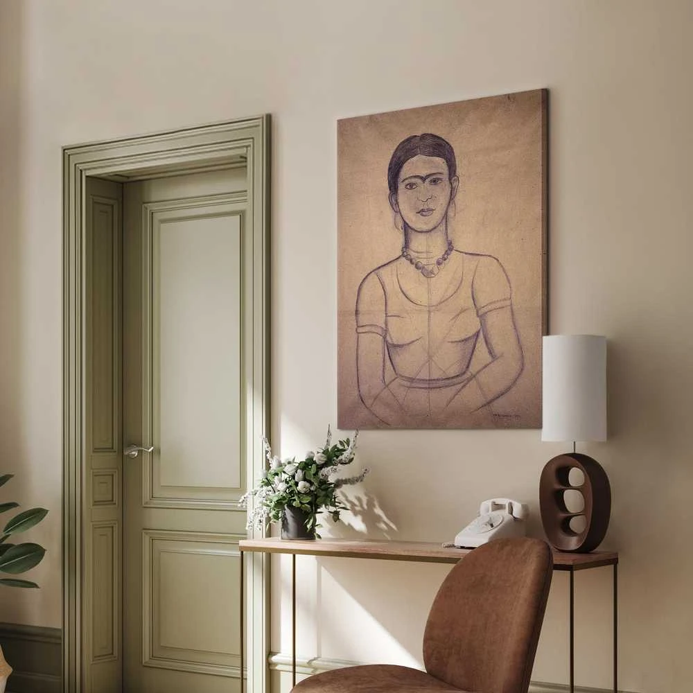 Artgeist Paveikslas - Frida Kahlo – Self-Portrait, 1929 (charcoal drawing)