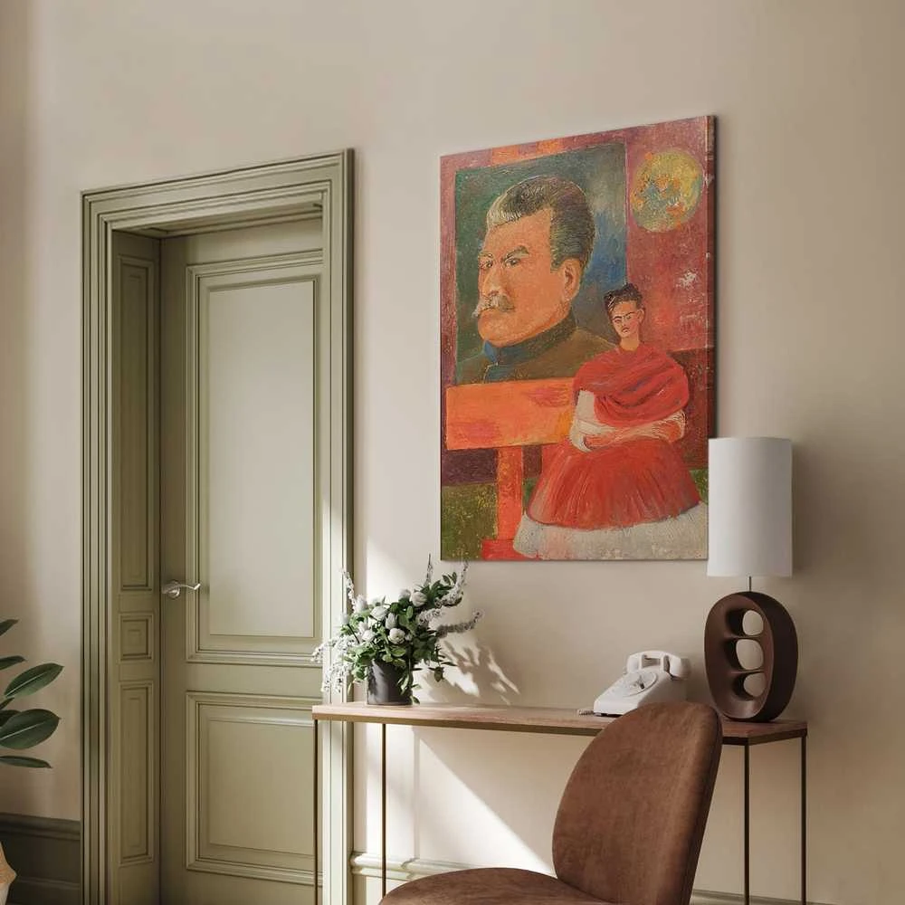 Artgeist Paveikslas - Frida Kahlo – Self-Portrait with Stalin