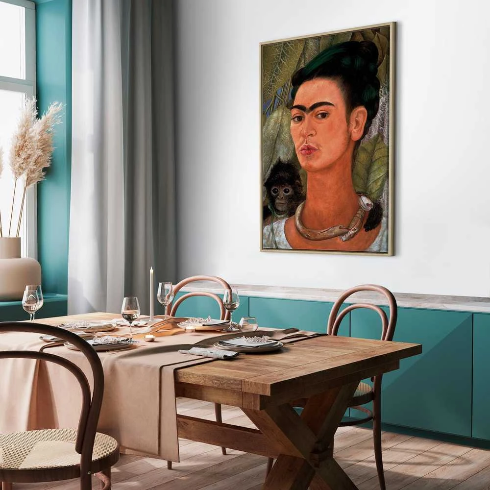 Artgeist Paveikslas - Frida Kahlo – Self-Portrait with Monkey