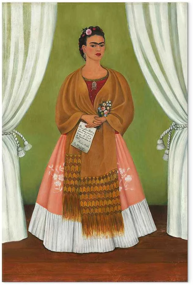 Artgeist Paveikslas - Frida Kahlo – Self-Portrait Dedicated to Leon Trotsky