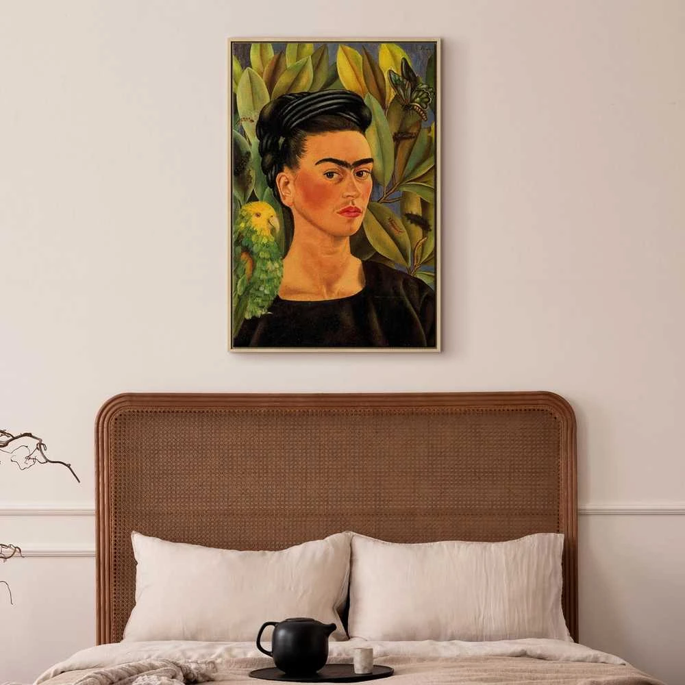 Artgeist Paveikslas - Frida Kahlo – Self-Portrait with Bonito