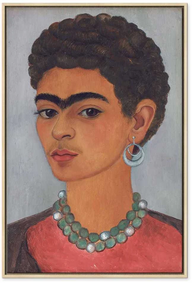 Artgeist Paveikslas - Frida Kahlo – Self-Portrait with Skirtas garbanotiems plaukams Hair