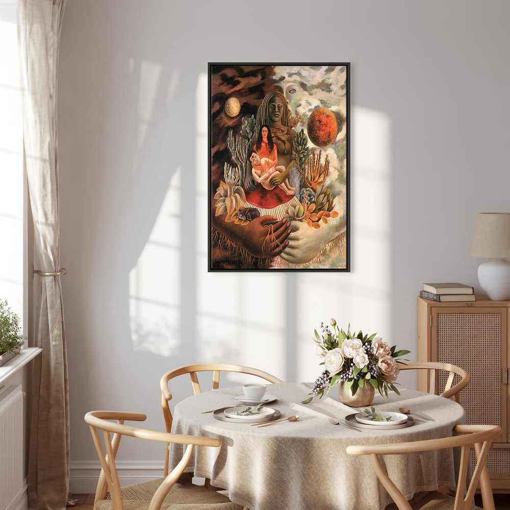Artgeist Paveikslas - Frida Kahlo – The Love Embrace of the Universe, the Earth (Mexico), Myself, Diego, and Señor Xolotl