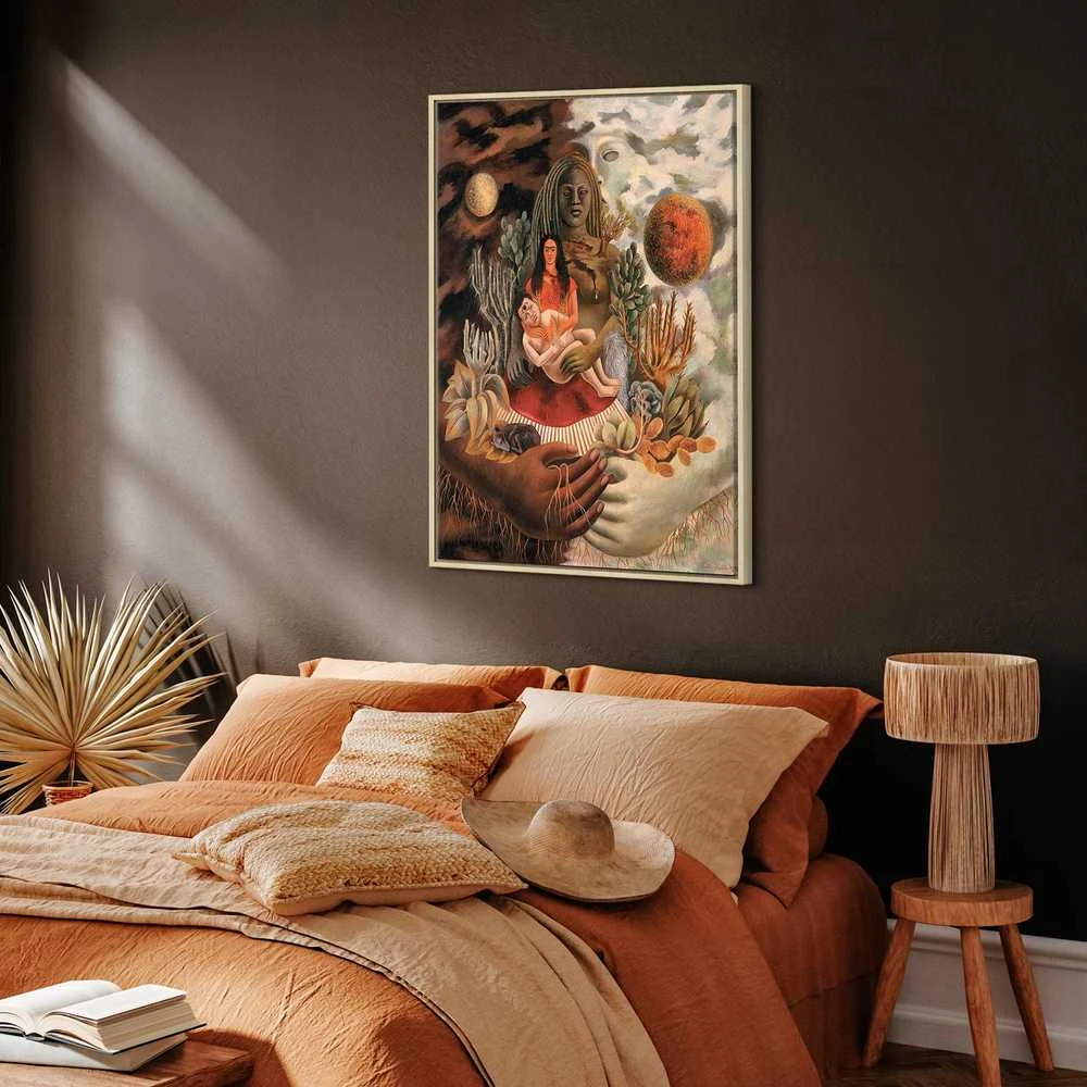 Artgeist Paveikslas - Frida Kahlo – The Love Embrace of the Universe, the Earth (Mexico), Myself, Diego, and Señor Xolotl