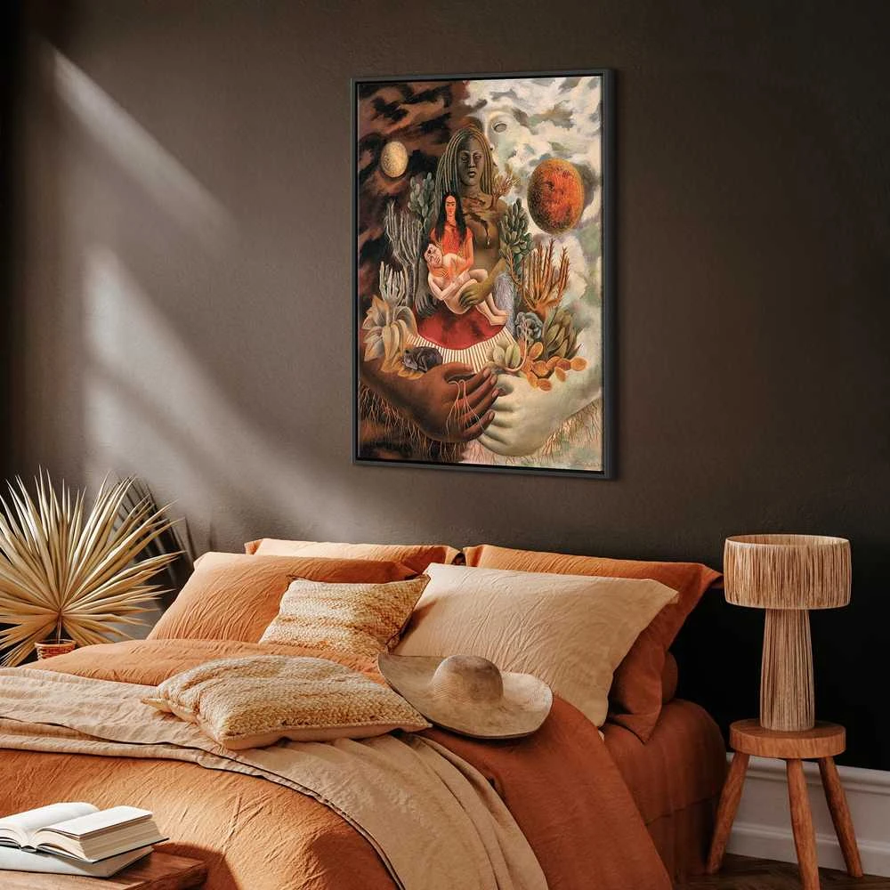 Artgeist Paveikslas - Frida Kahlo – The Love Embrace of the Universe, the Earth (Mexico), Myself, Diego, and Señor Xolotl