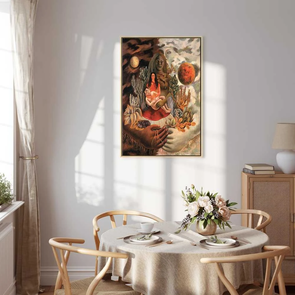 Artgeist Paveikslas - Frida Kahlo – The Love Embrace of the Universe, the Earth (Mexico), Myself, Diego, and Señor Xolotl