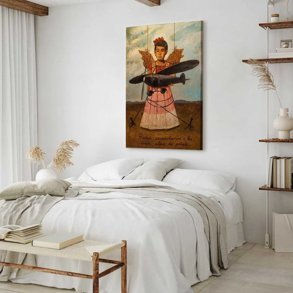 Artgeist Paveikslas - Frida Kahlo – They Asked for Planes and Got Straw Wings