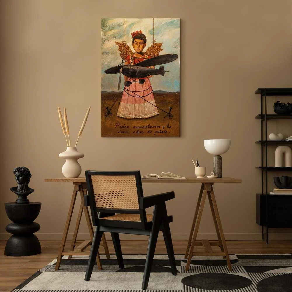 Artgeist Paveikslas - Frida Kahlo – They Asked for Planes and Got Straw Wings