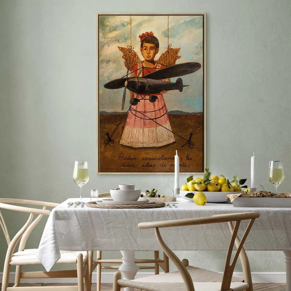 Artgeist Paveikslas - Frida Kahlo – They Asked for Planes and Got Straw Wings