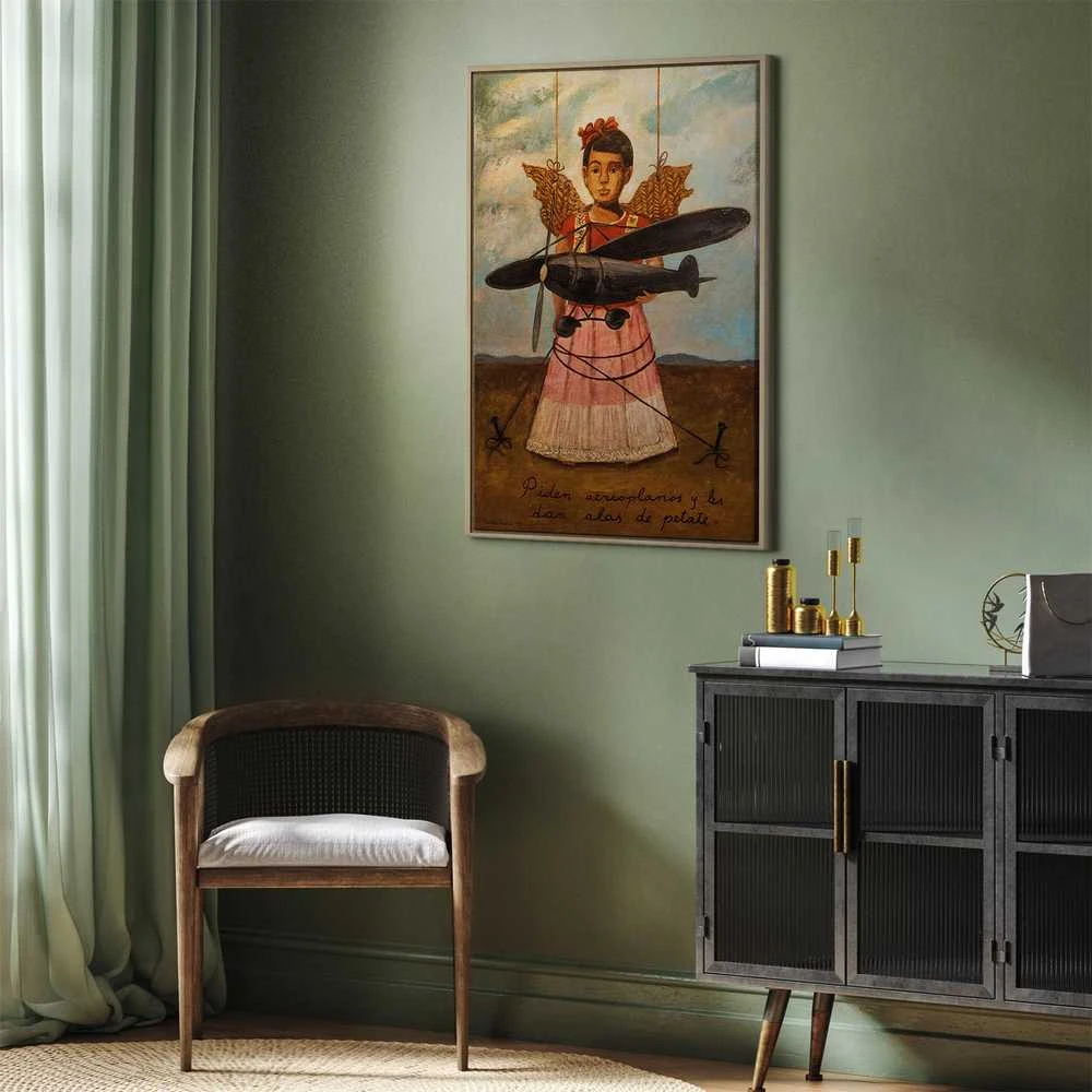 Artgeist Paveikslas - Frida Kahlo – They Asked for Planes and Got Straw Wings