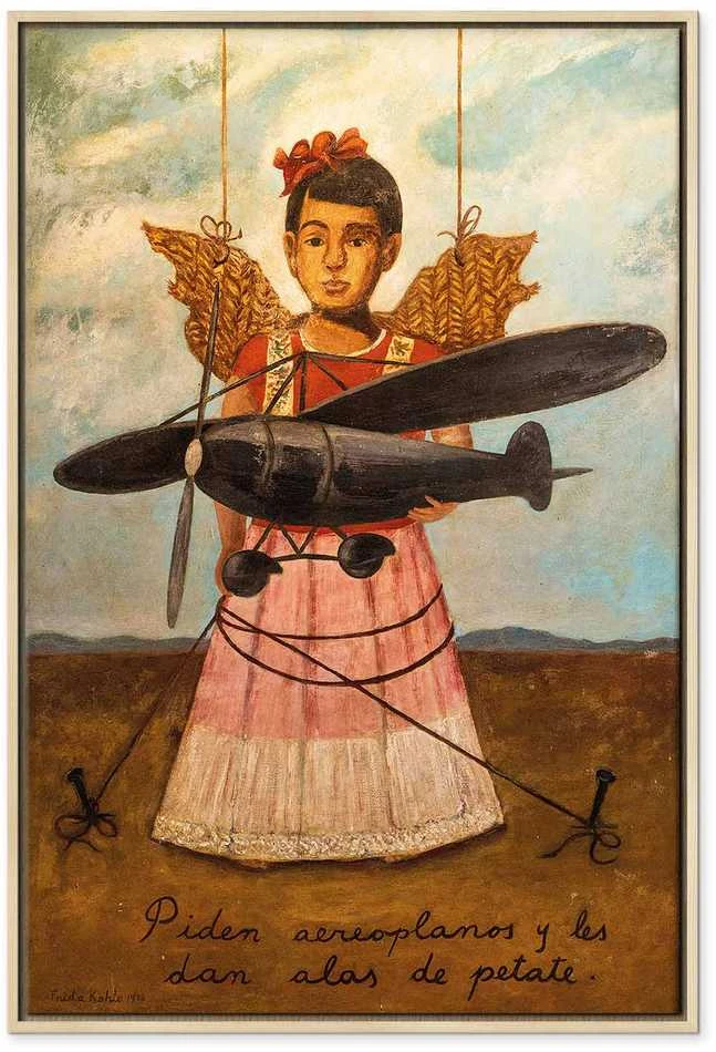 Artgeist Paveikslas - Frida Kahlo – They Asked for Planes and Got Straw Wings
