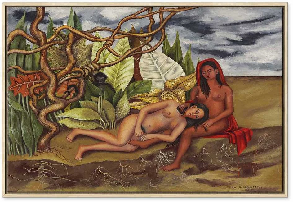 Artgeist Paveikslas - Frida Kahlo – Two Nudes in a Forest (The Earth Itself)