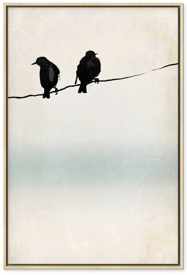 Artgeist Paveikslas - Frozen Sparrows (1 Part) Vertical