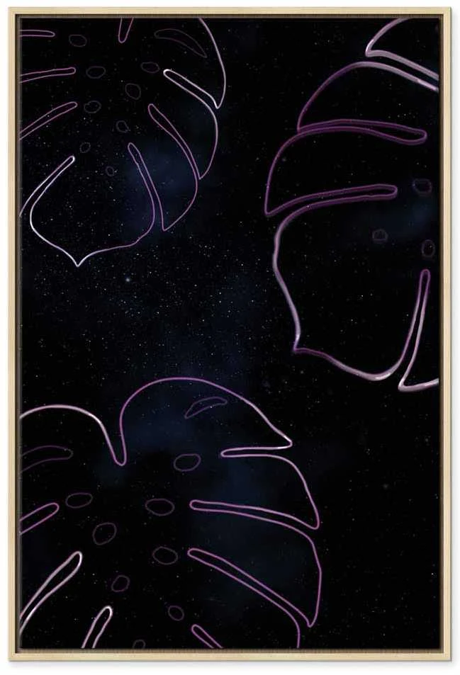 Artgeist Paveikslas - Galactic Monstera (1 Part) Vertical