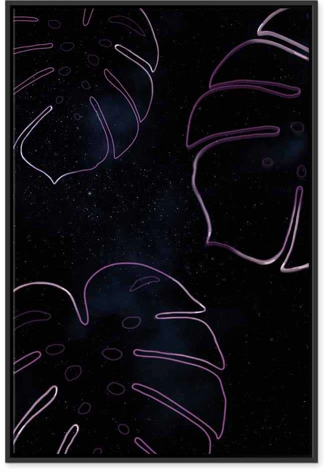Artgeist Paveikslas - Galactic Monstera (1 Part) Vertical