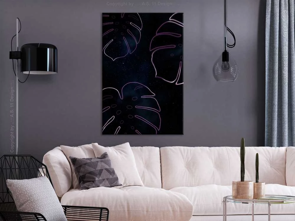 Artgeist Paveikslas - Galactic Monstera (1 Part) Vertical