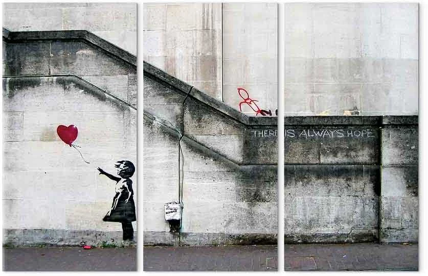 Artgeist Paveikslas - Girl With a Balloon by Banksy