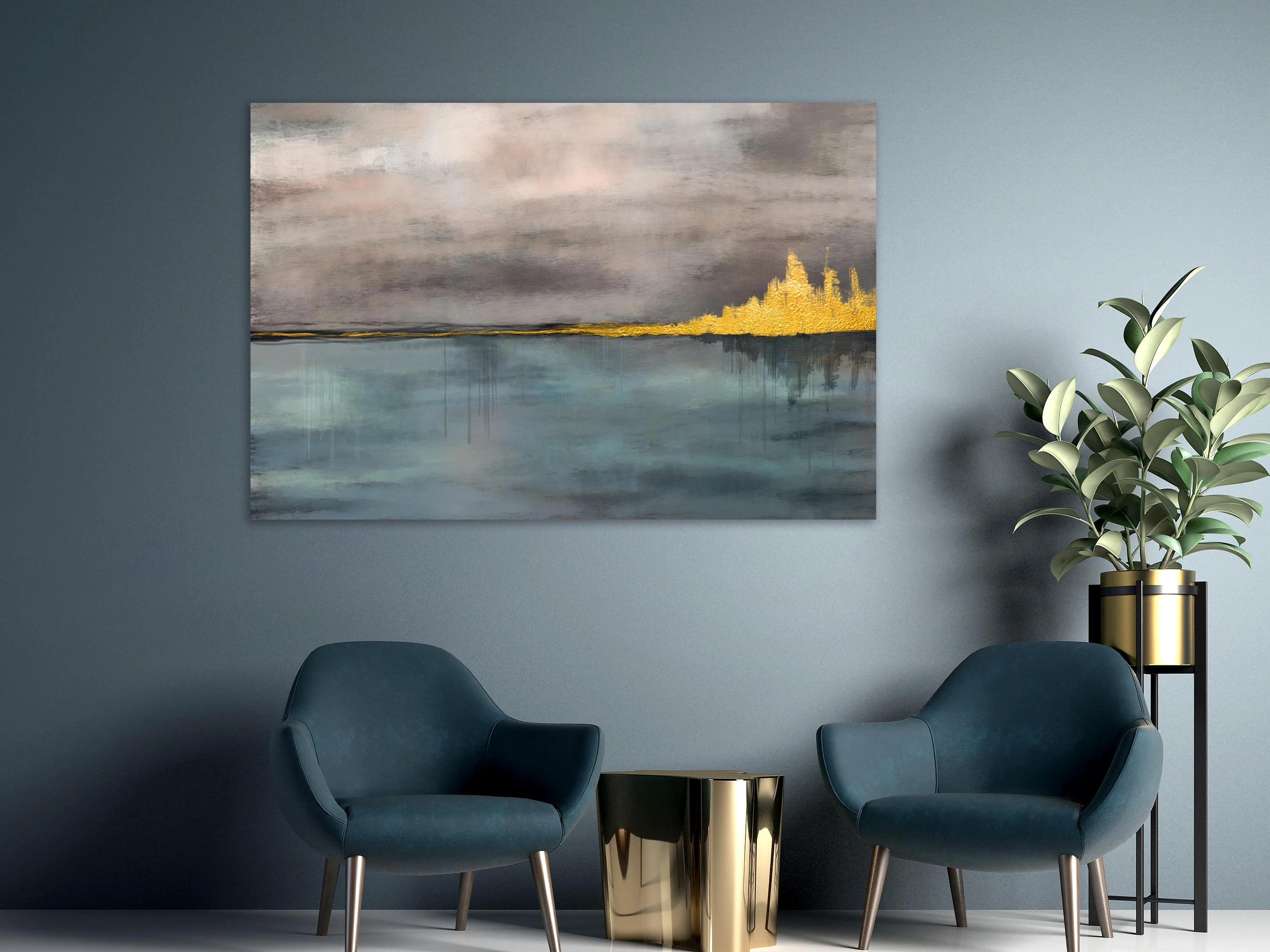 Artgeist Paveikslas - Golden City (1 Part) Wide